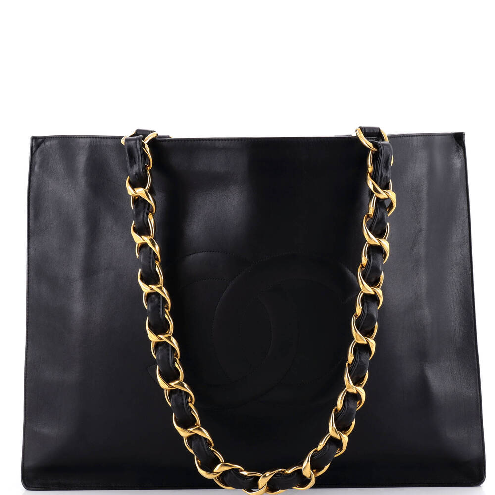 Chanel Vintage Cc Chain Tote Lambskin #262238C39B